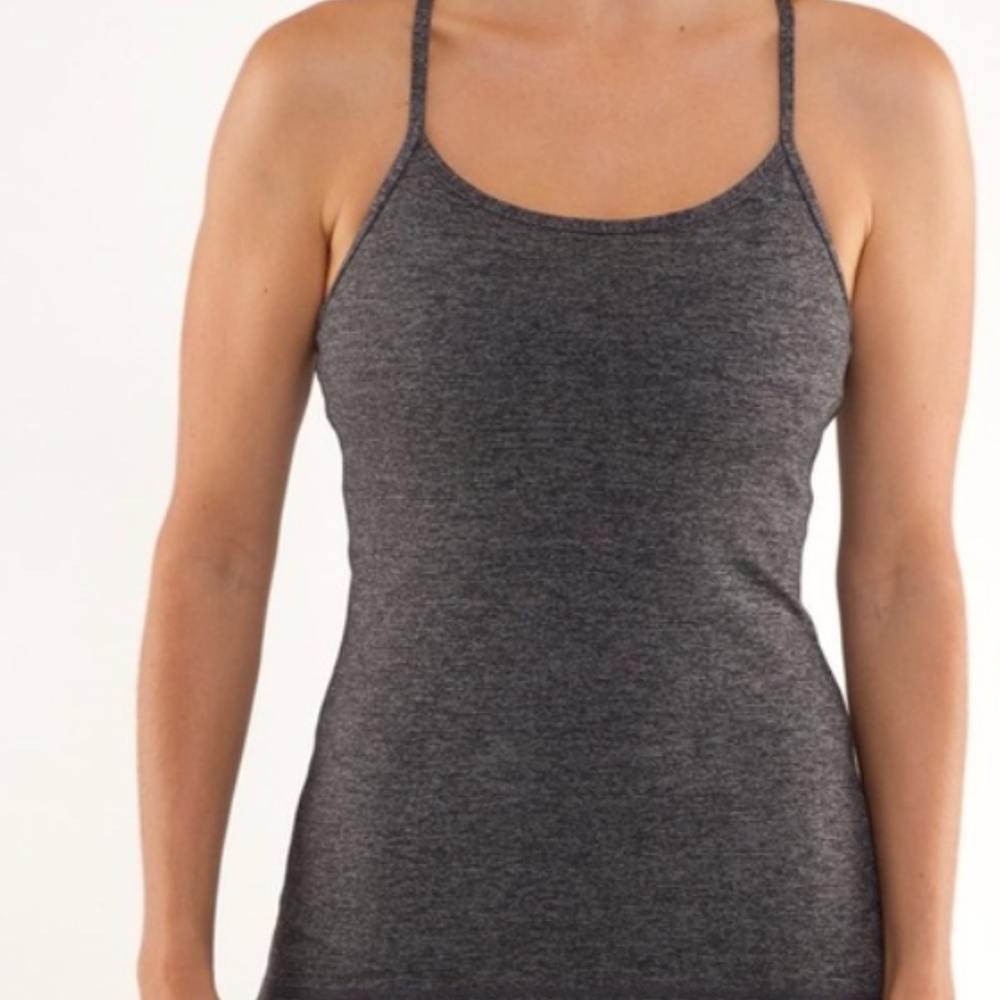 Lululemon Power T tank - Dark Grey